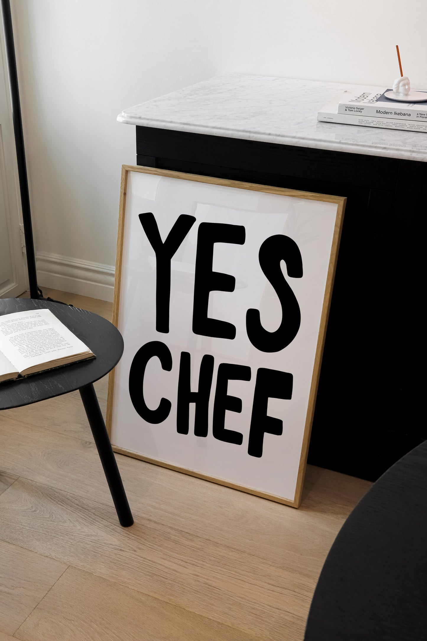 Yes Chef | Kitchen Poster | UNFRAMED