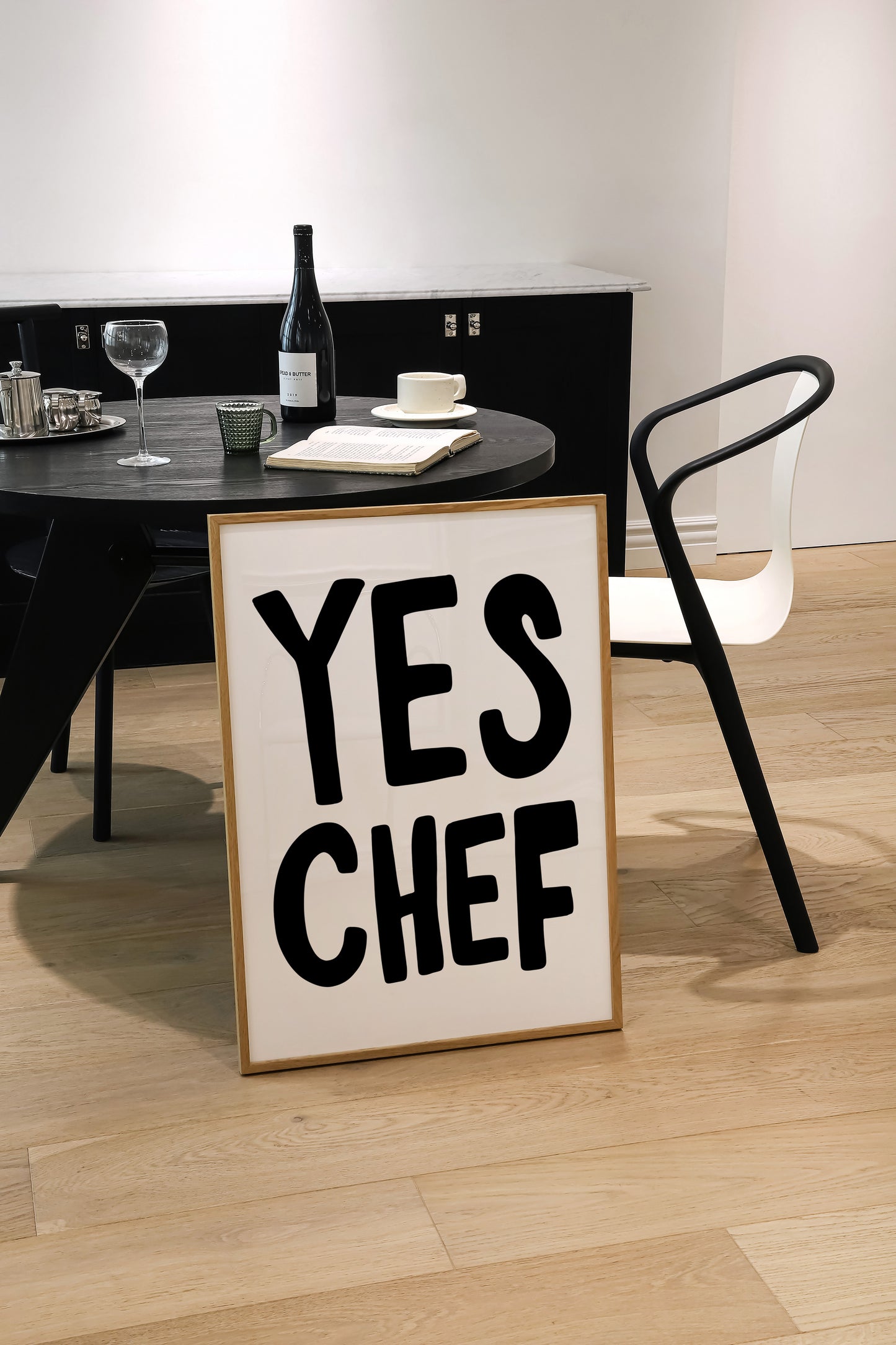 Yes Chef | Kitchen Poster | UNFRAMED