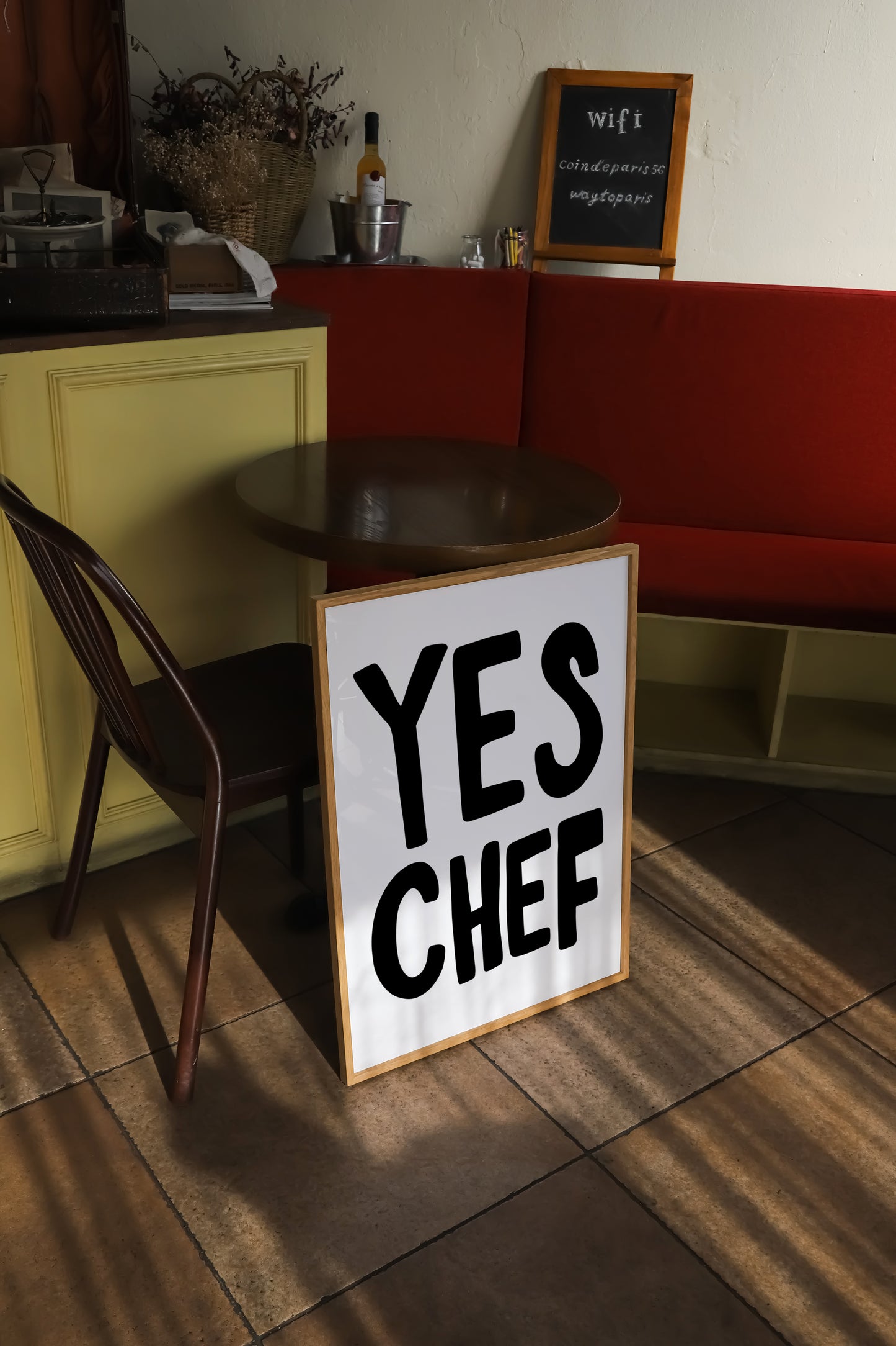 Yes Chef | Kitchen Poster | UNFRAMED