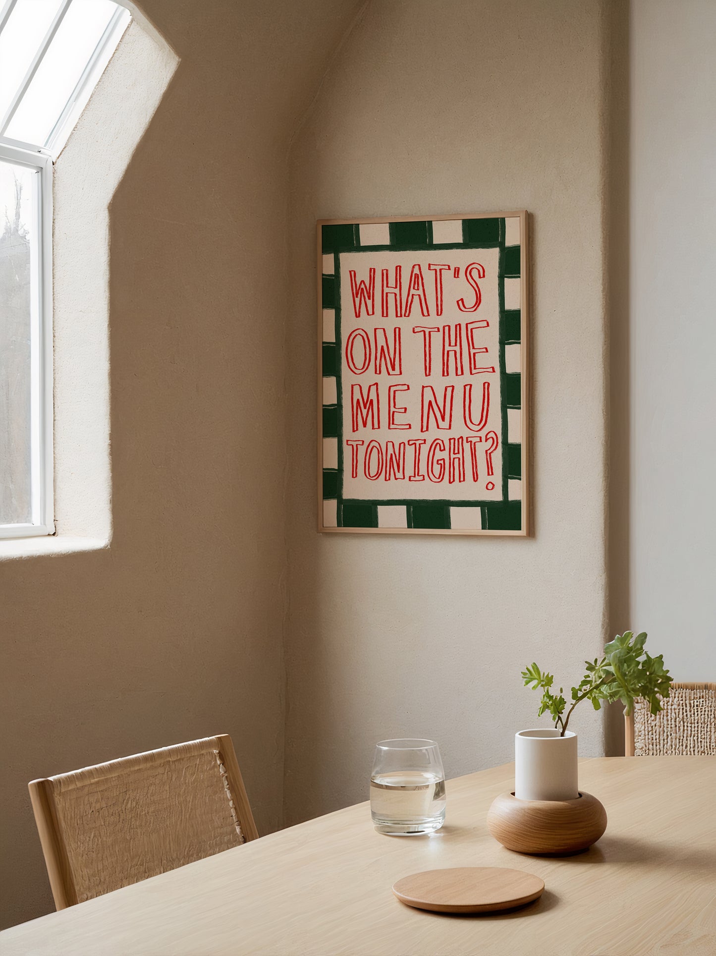 What's On The Menu | Kitchen Print | UNFRAMED