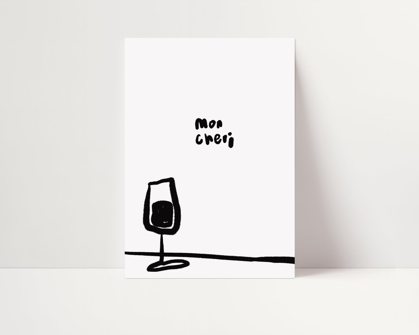 Mon Cheri | Wine Poster | UNFRAMED