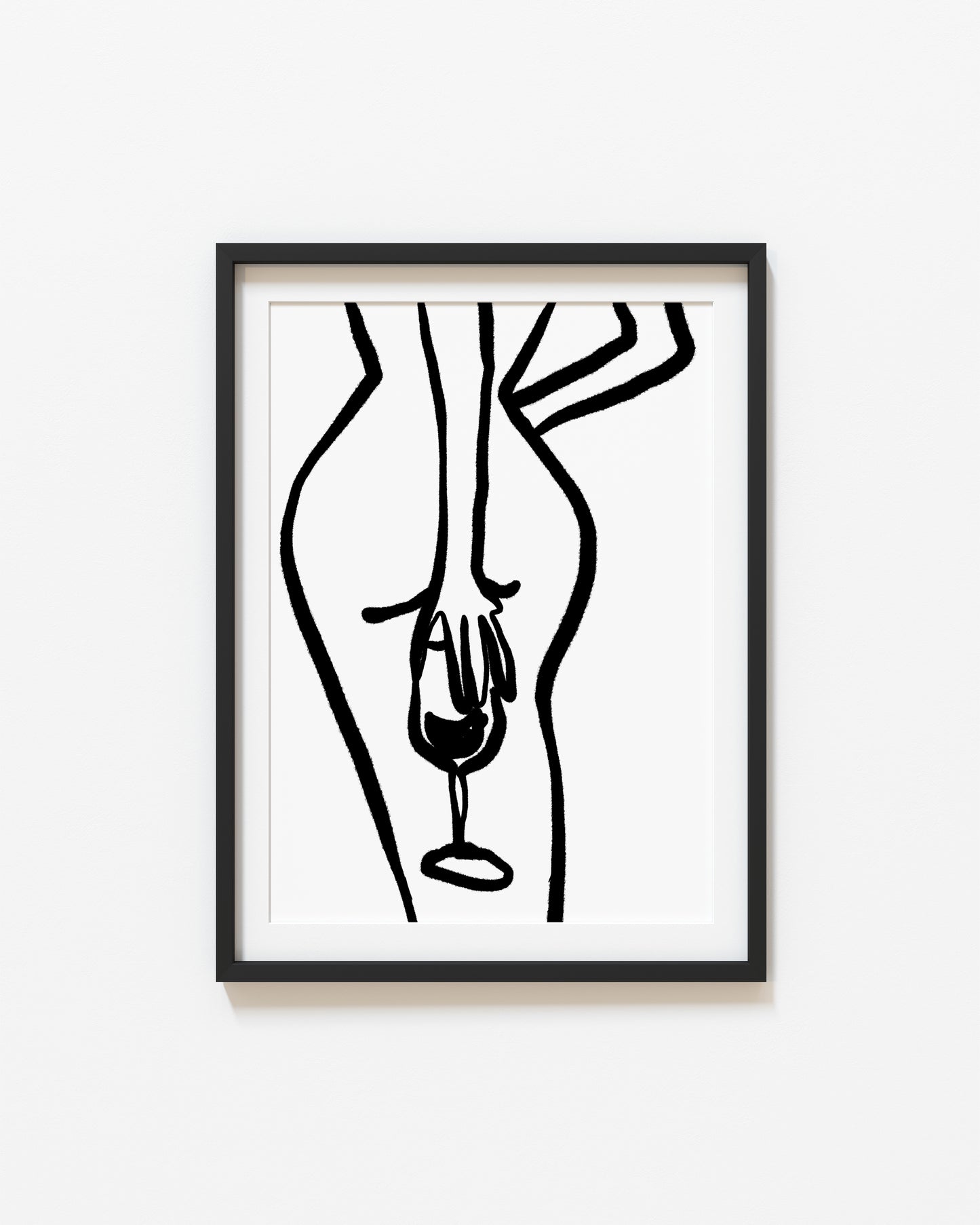 Woman and Wine Glass | Wine Poster | UNFRAMED