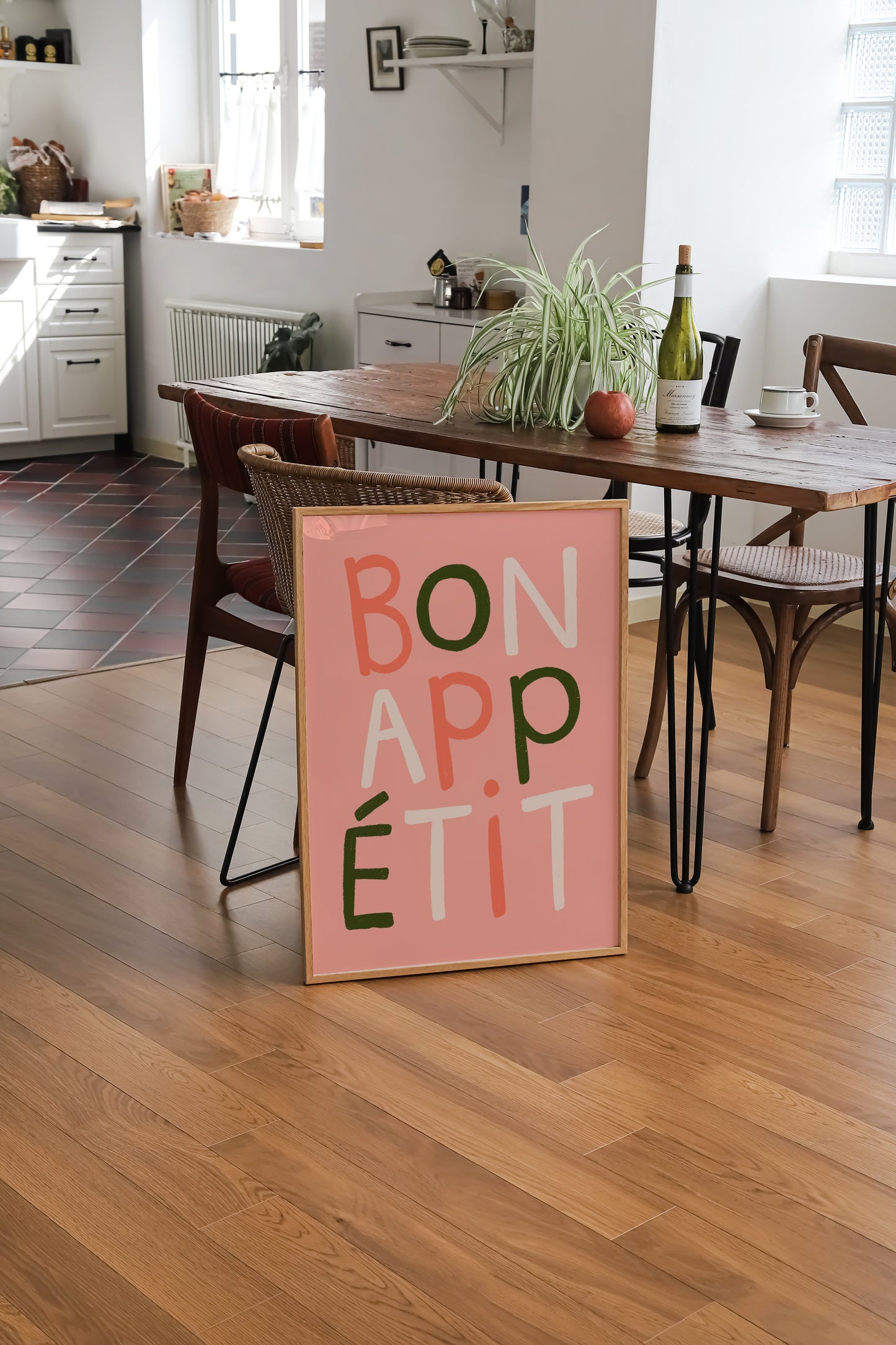 Bon Appetit | Kitchen Poster | UNFRAMED