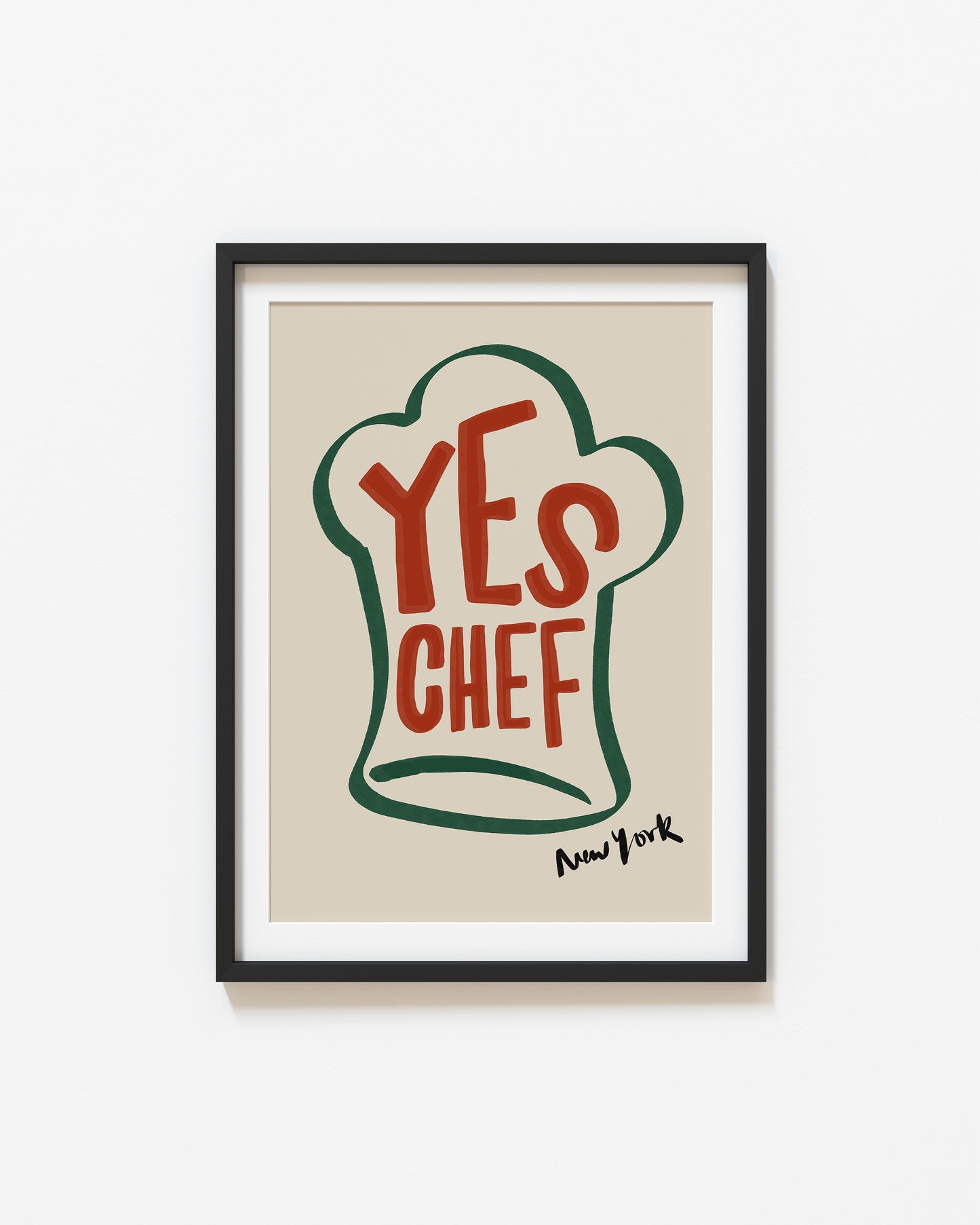 Yes Chef | New York Poster | UNFRAMED