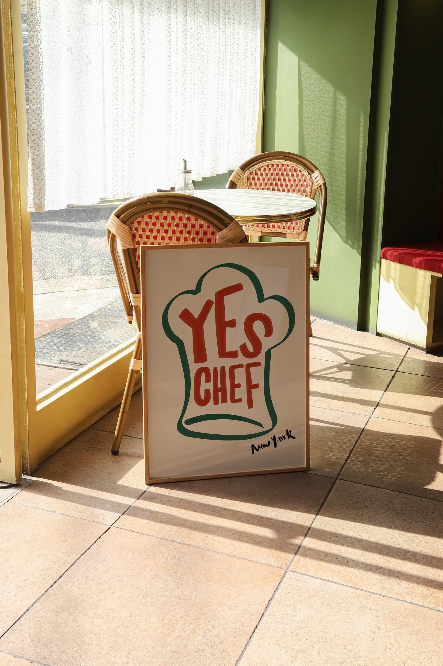 Yes Chef | New York Poster | UNFRAMED