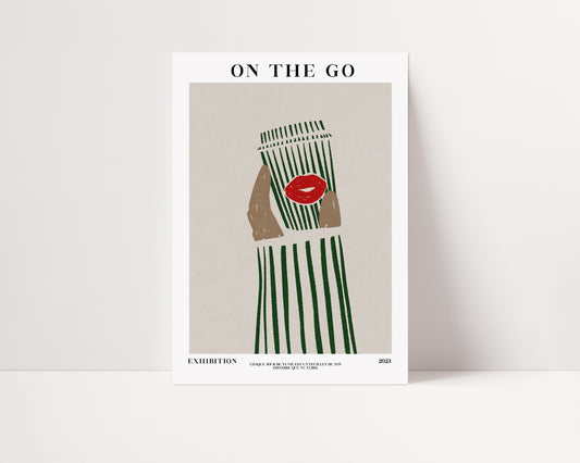 Coffee On The Go | Coffee Print | UNFRAMED