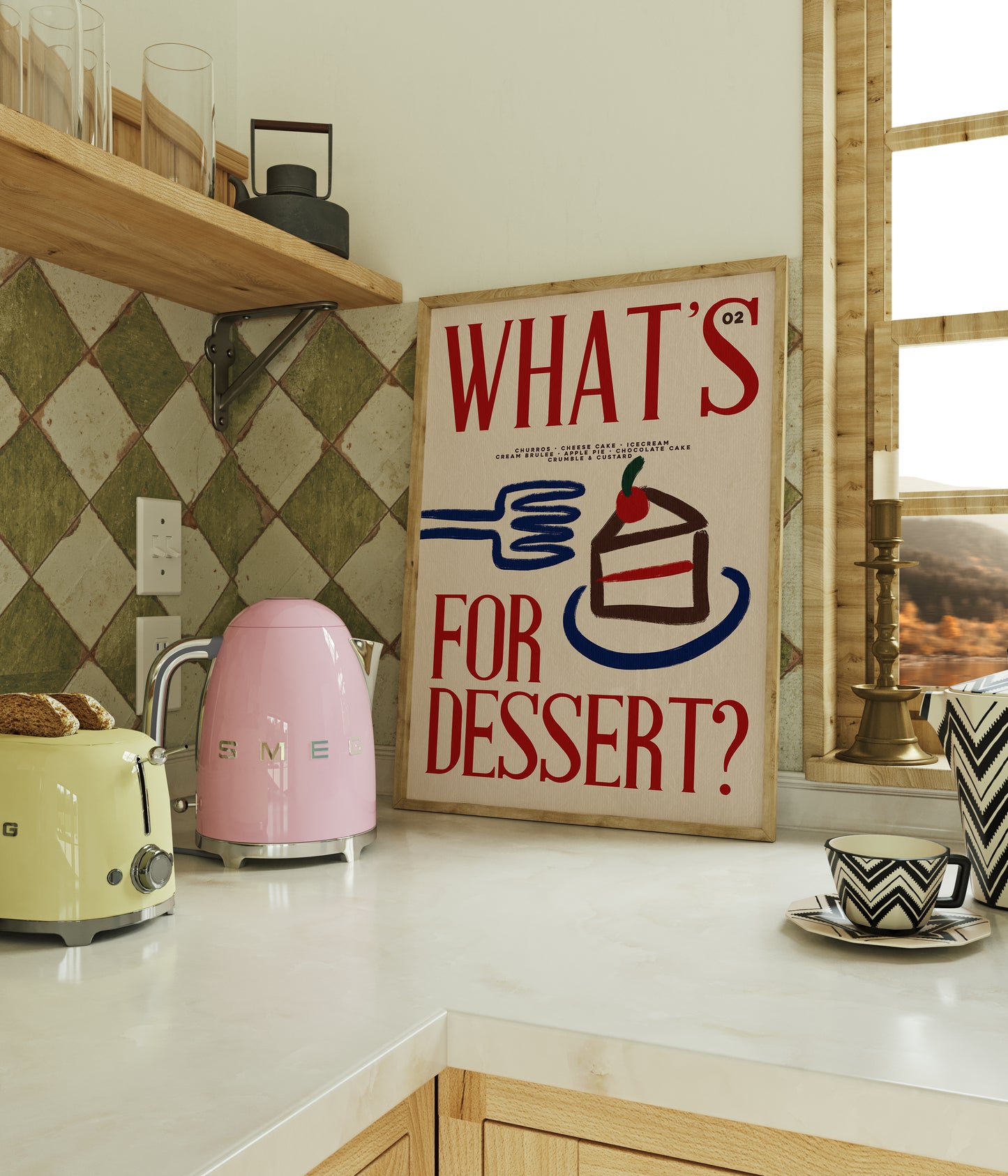 What's For Dessert? | Kitchen Print | UNFRAMED