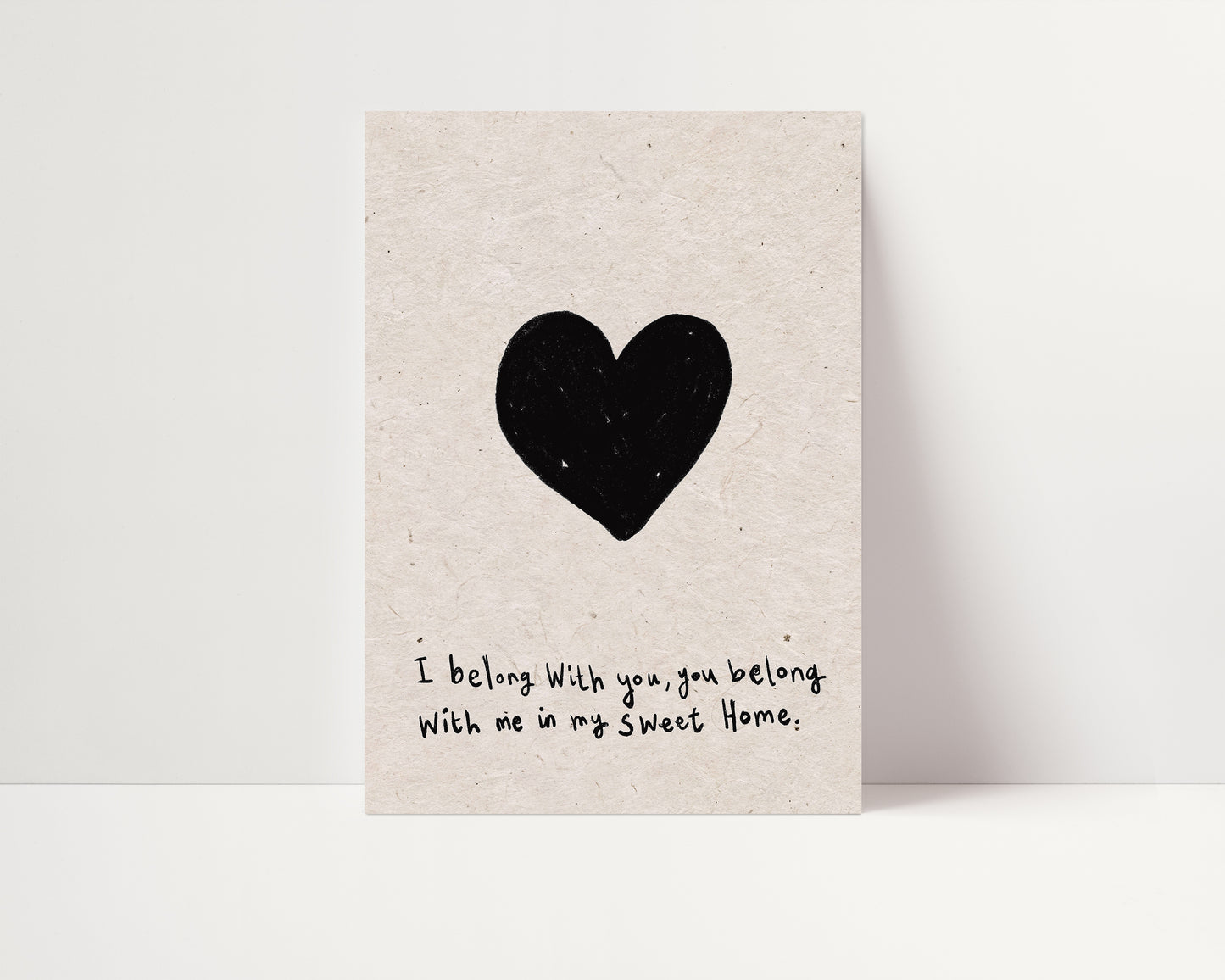 I Belong With You | Love Poster | UNFRAMED