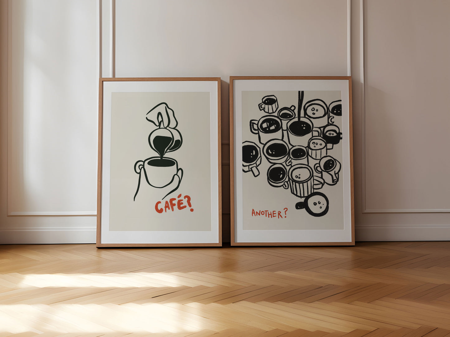 Another? Cafe? | Set of 2 Prints | UNFRAMED