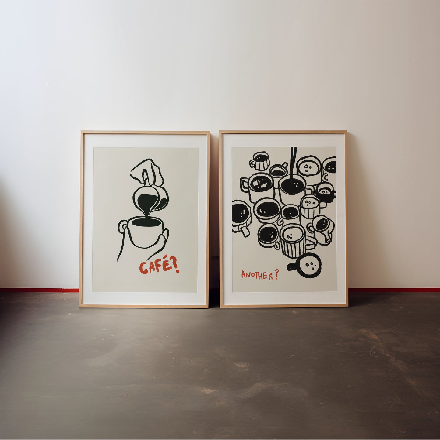 Another? Cafe? | Set of 2 Prints | UNFRAMED