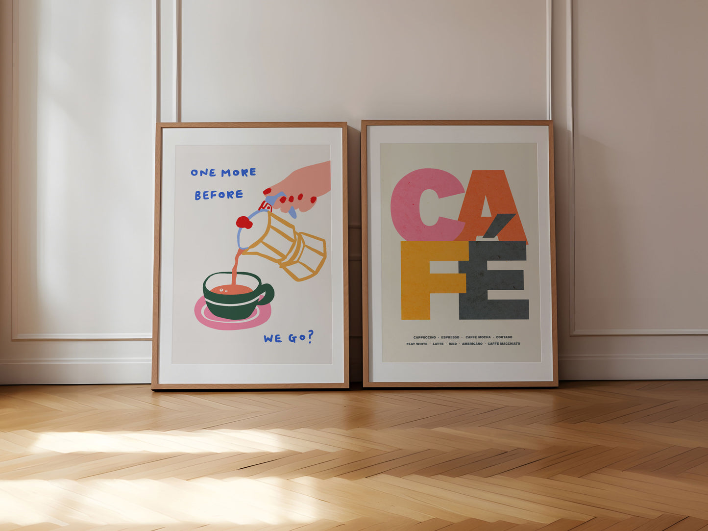 Coffee Cafe | Set of 2 Prints | UNFRAMED