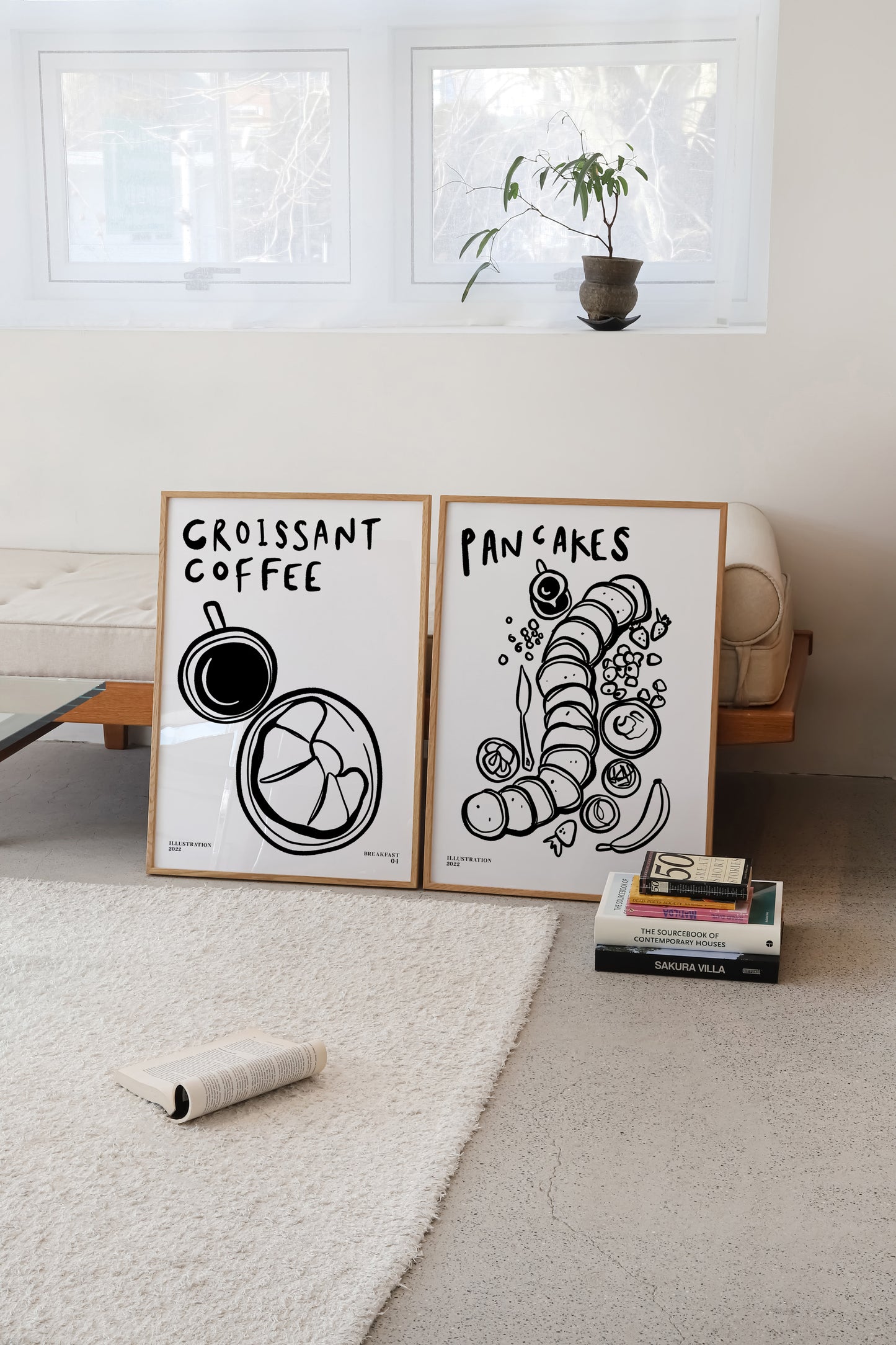 Breakfast | Set of 2 Prints | UNFRAMED