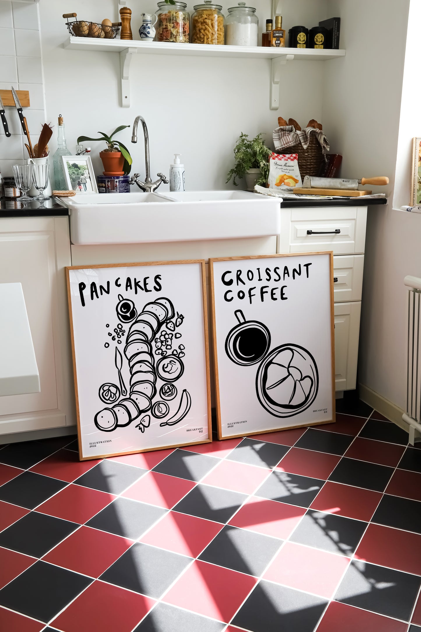 Breakfast | Set of 2 Prints | UNFRAMED