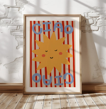 Ciao Sun | Kid's Print | UNFRAMED