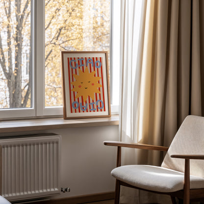 Ciao Sun | Kid's Print | UNFRAMED