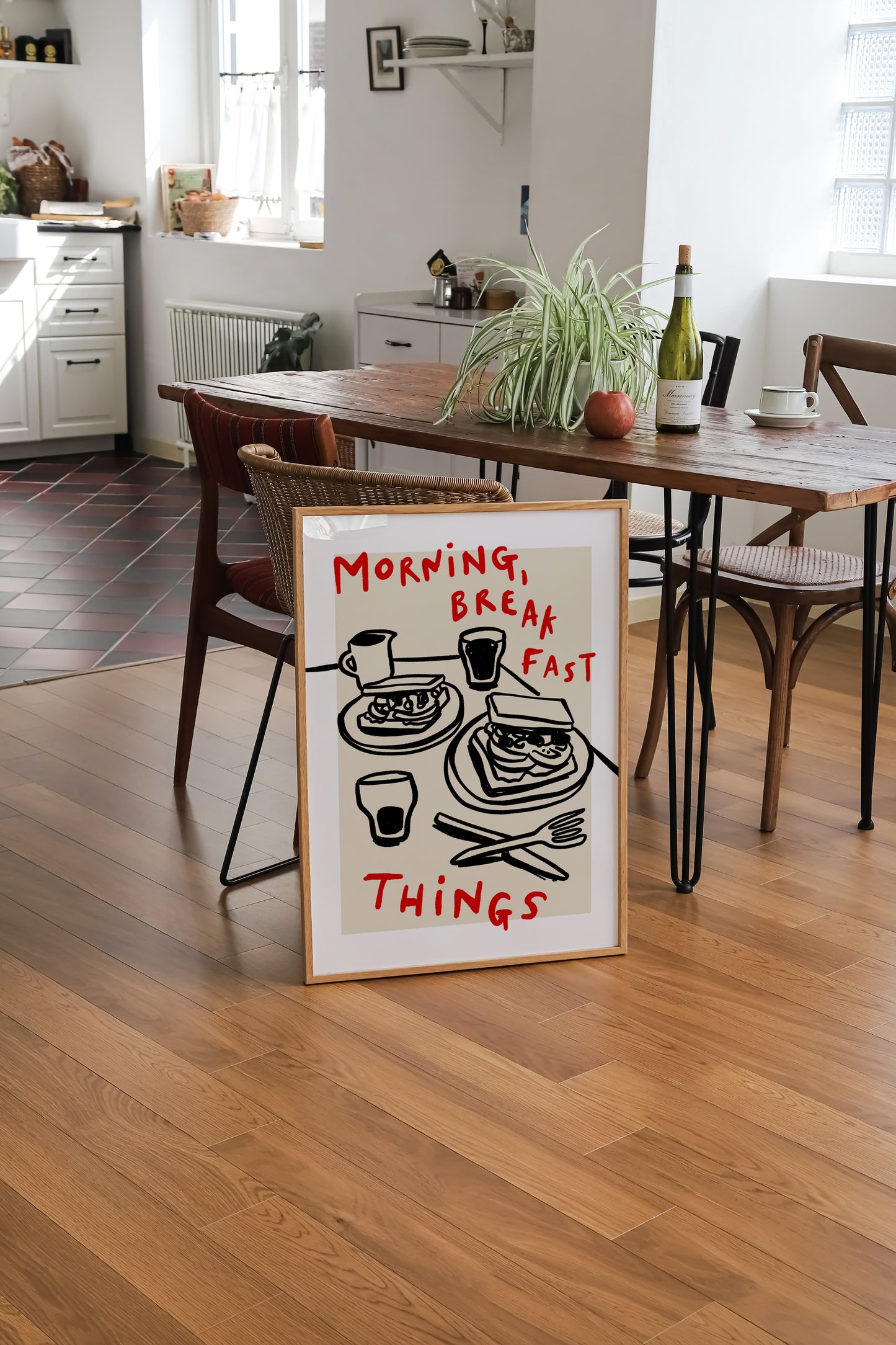 Morning Breakfast Things | Kitchen Print | UNFRAMED