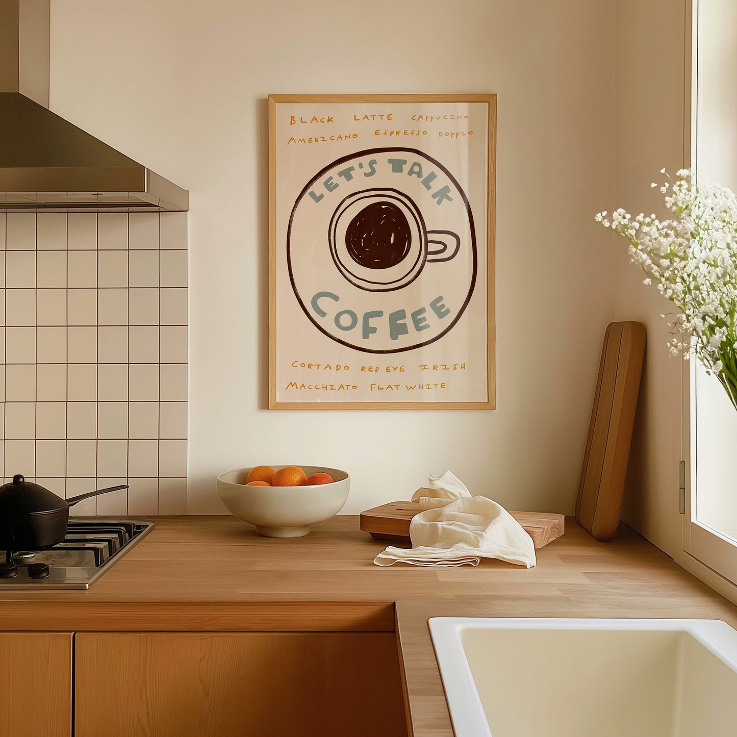 Let's Talk Coffee | Coffee Print | UNFRAMED