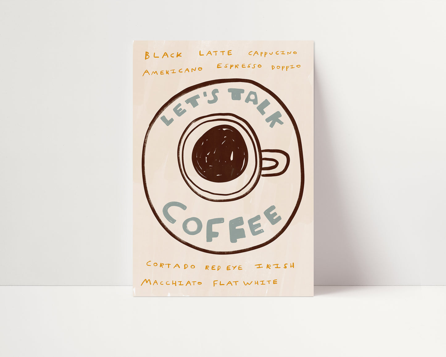 Let's Talk Coffee | Coffee Print | UNFRAMED