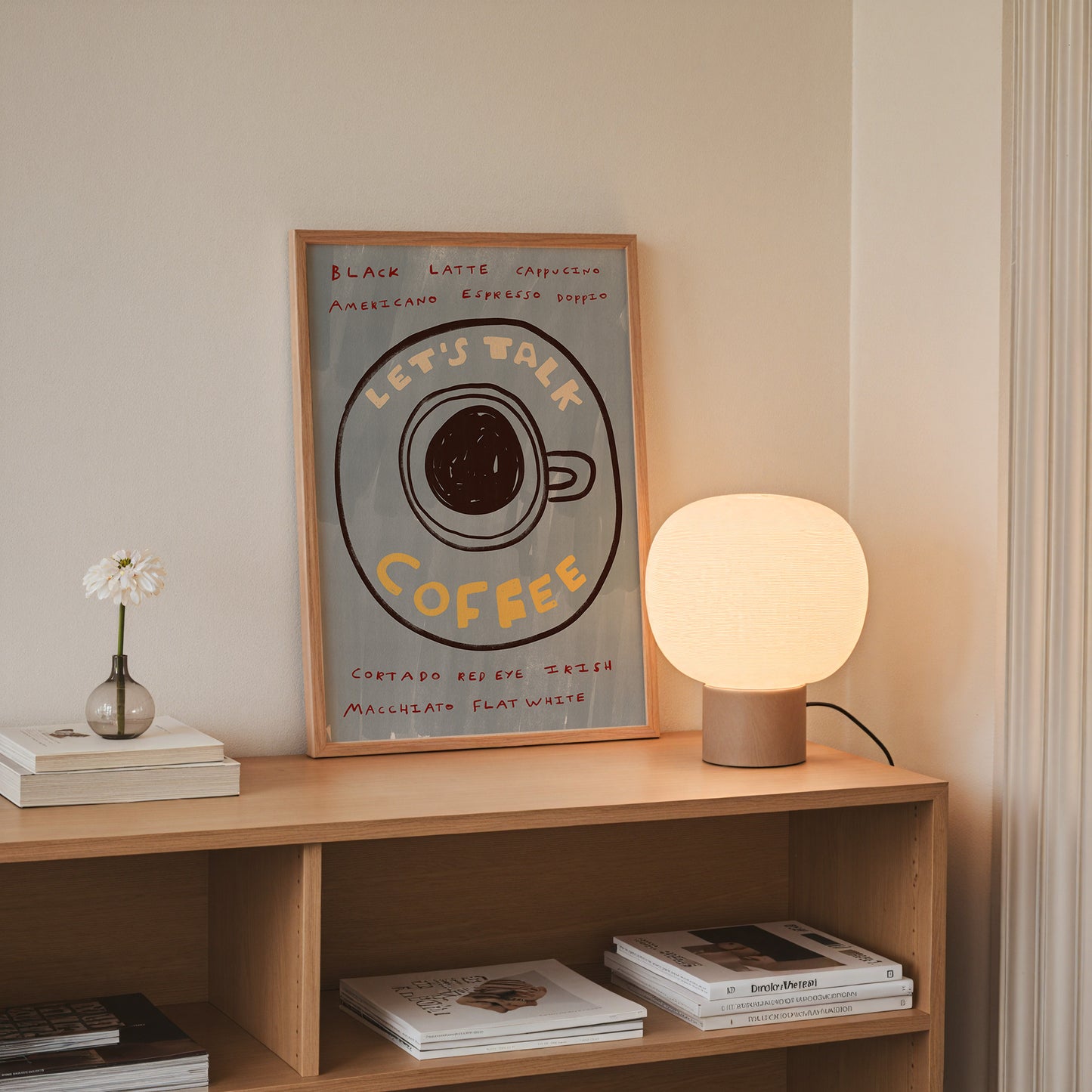 Let's Talk Coffee | Coffee Print | UNFRAMED