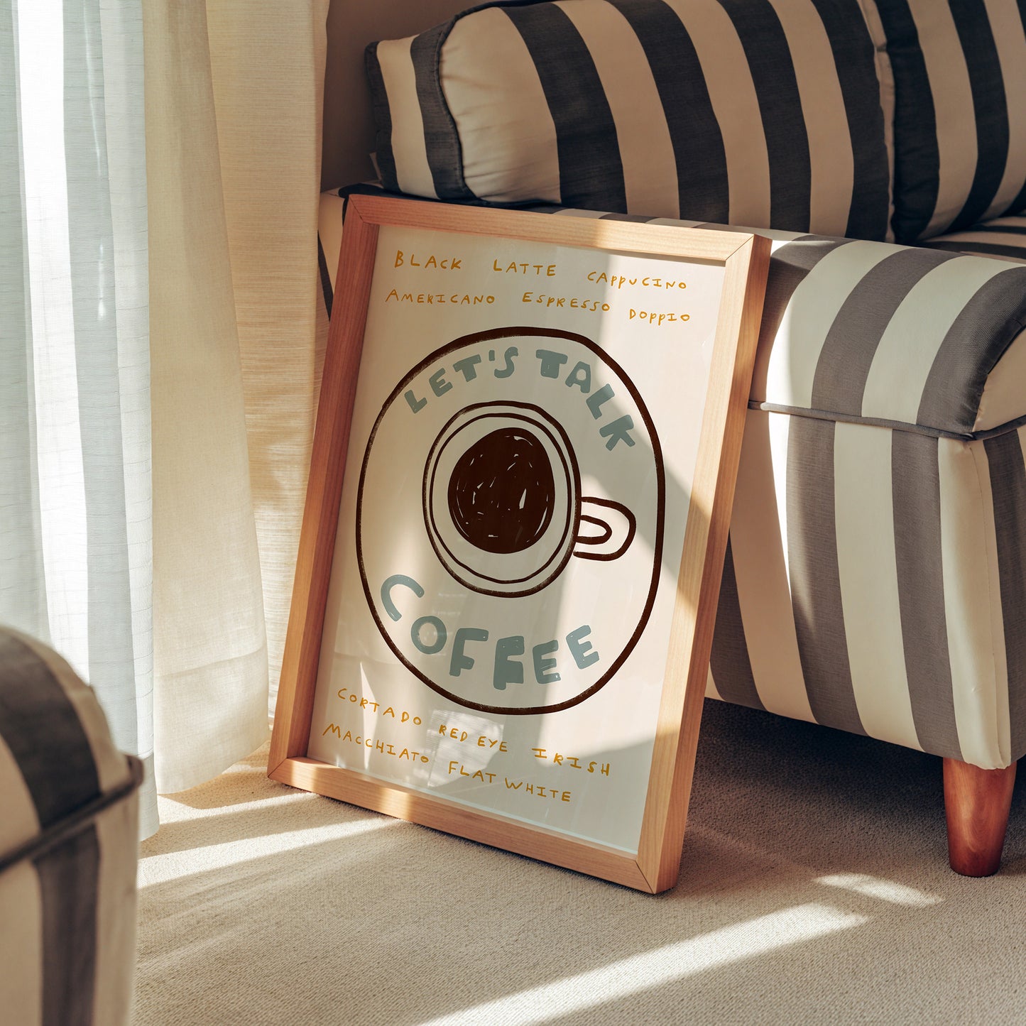 Let's Talk Coffee | Coffee Print | UNFRAMED