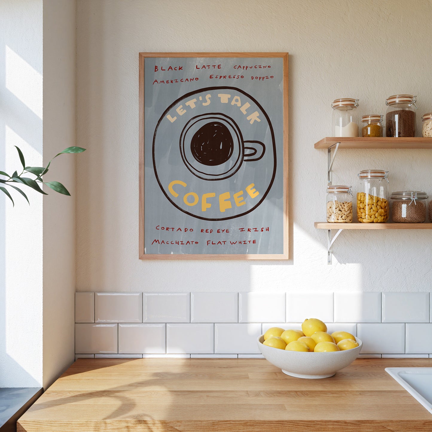 Let's Talk Coffee | Coffee Print | UNFRAMED