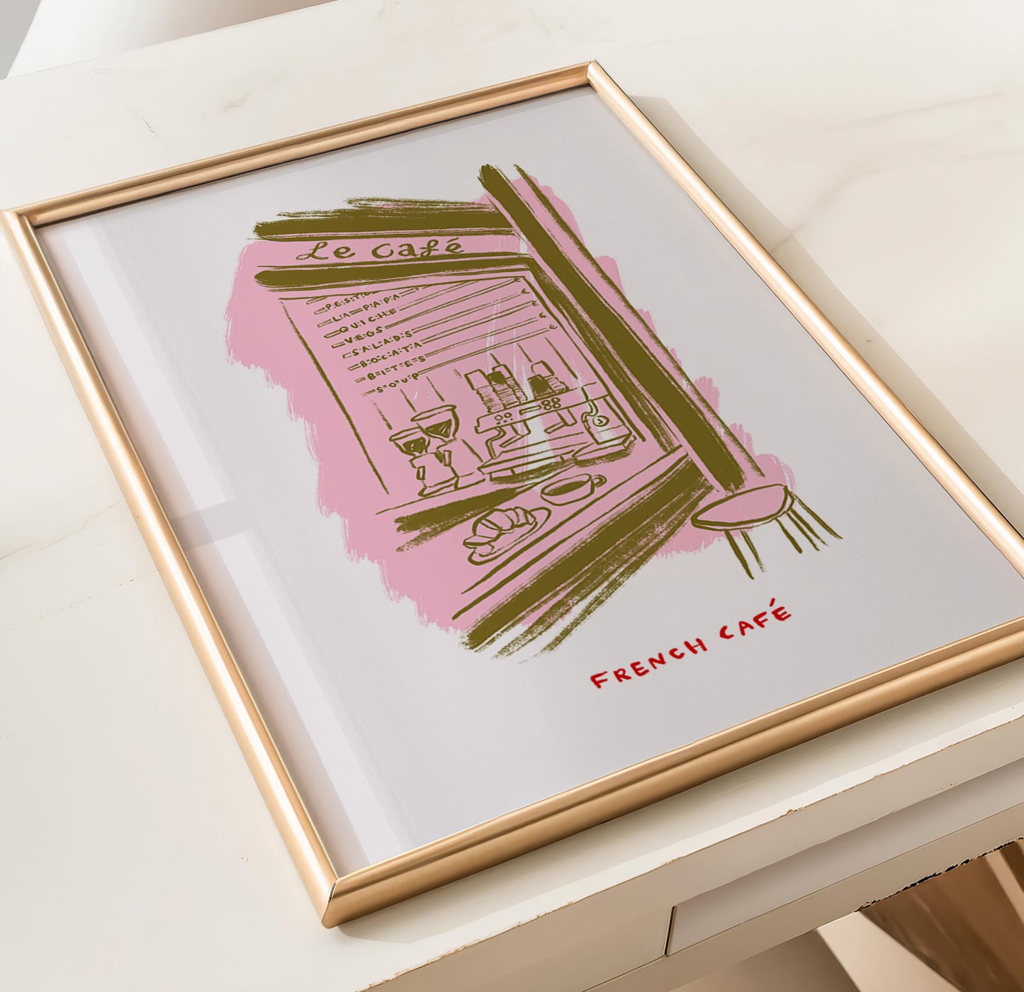 French Cafe Shop | Cafe Print | UNFRAMED