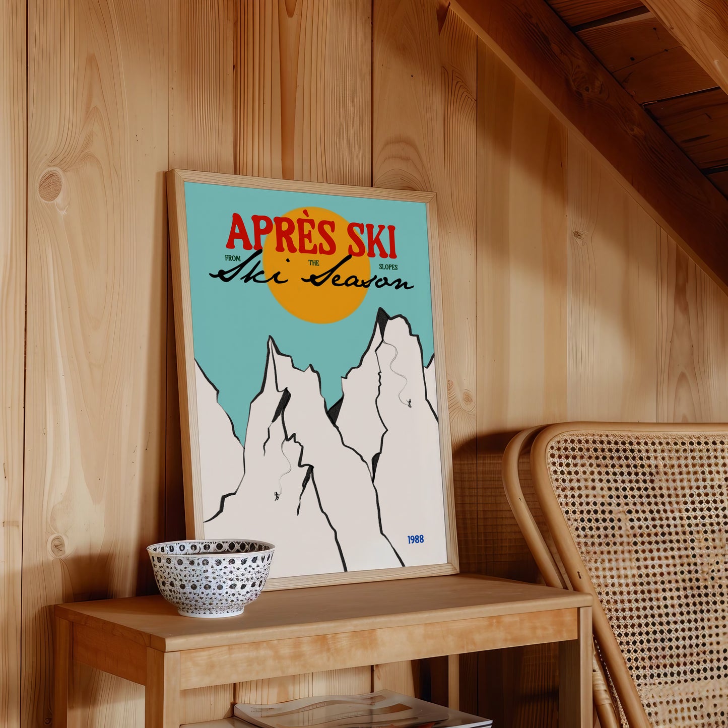 Après Ski | Ski Mountains Print | UNFRAMED