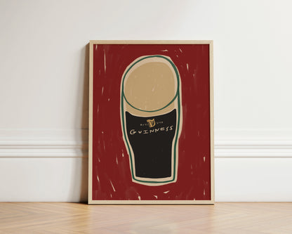 Guinness Pint | Beer Print | UNFRAMED