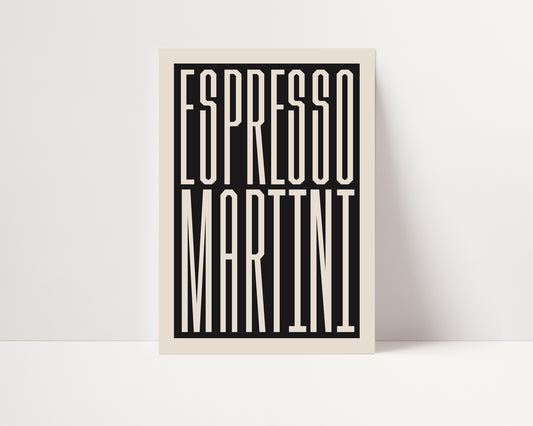 Espresso Martini | Retro Print | UNFRAMED