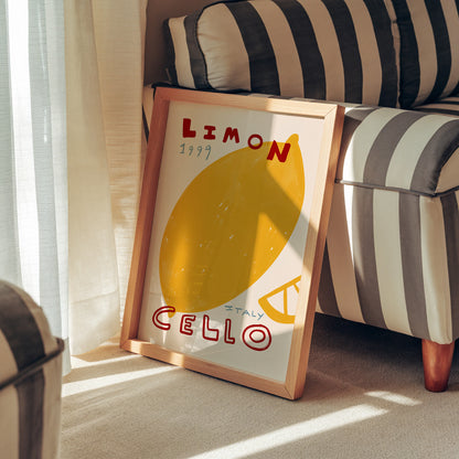 Limoncello | Cocktail Print | UNFRAMED