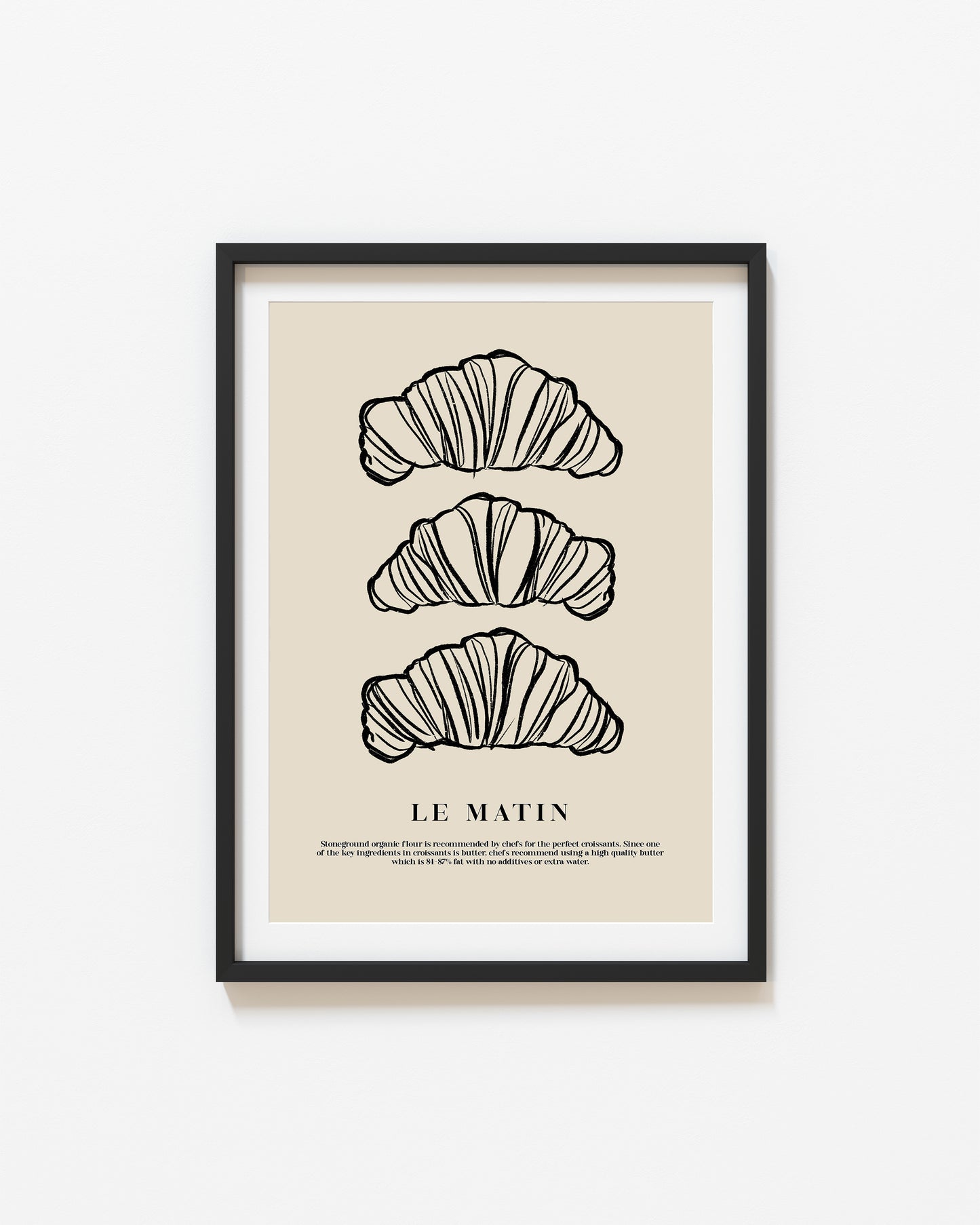 Croissants and Coffee | Set of 2 Prints | UNFRAMED