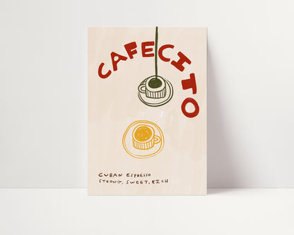 Cafecito | Coffee Print | UNFRAMED