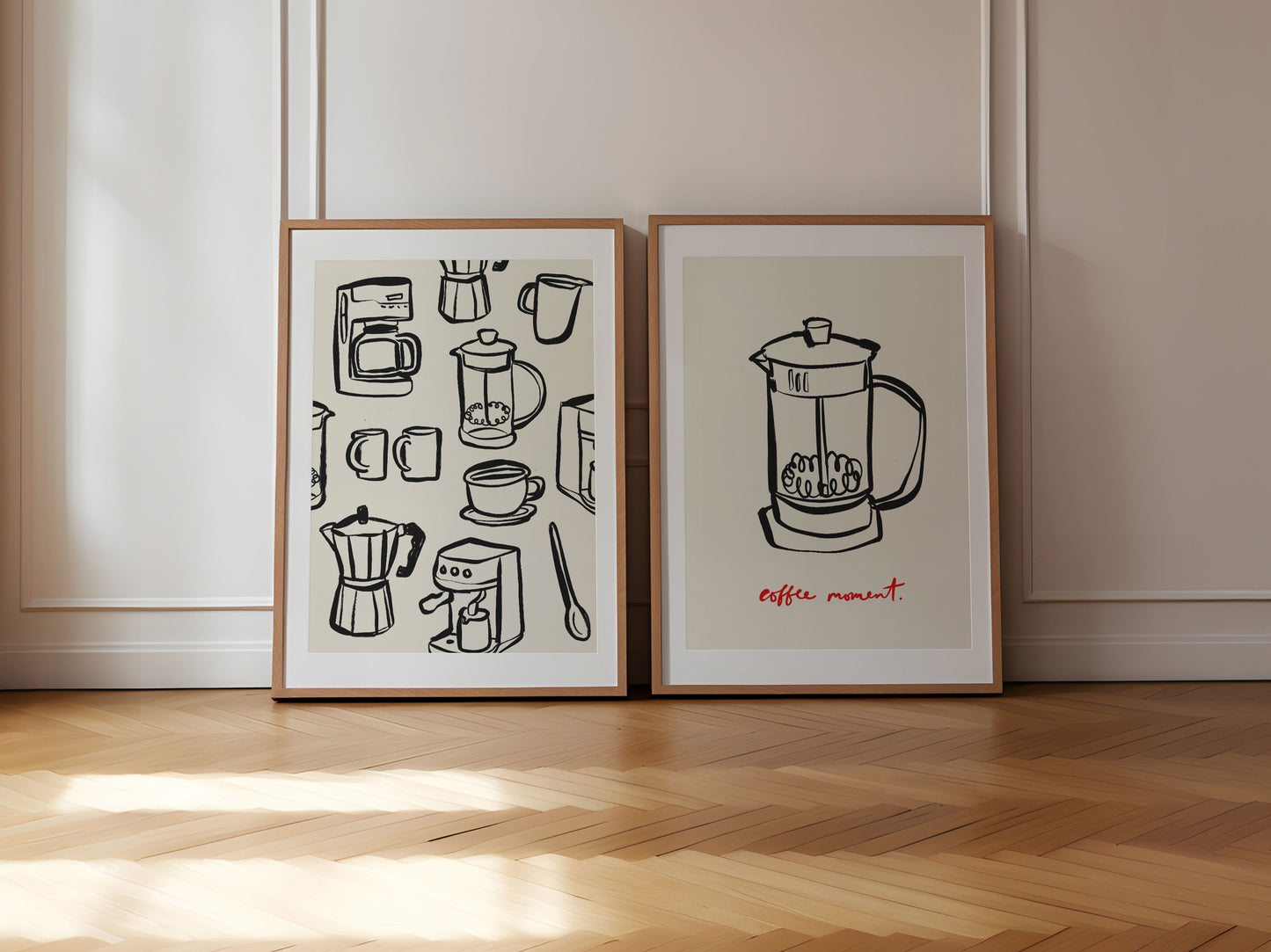 Coffee Makers | Set of 2 Prints | UNFRAMED