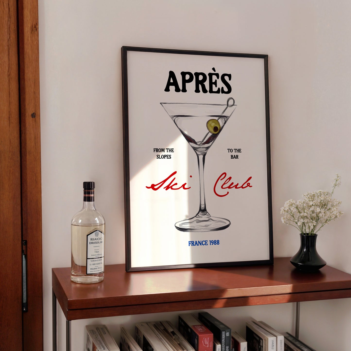 Après Ski | Martini Print | UNFRAMED