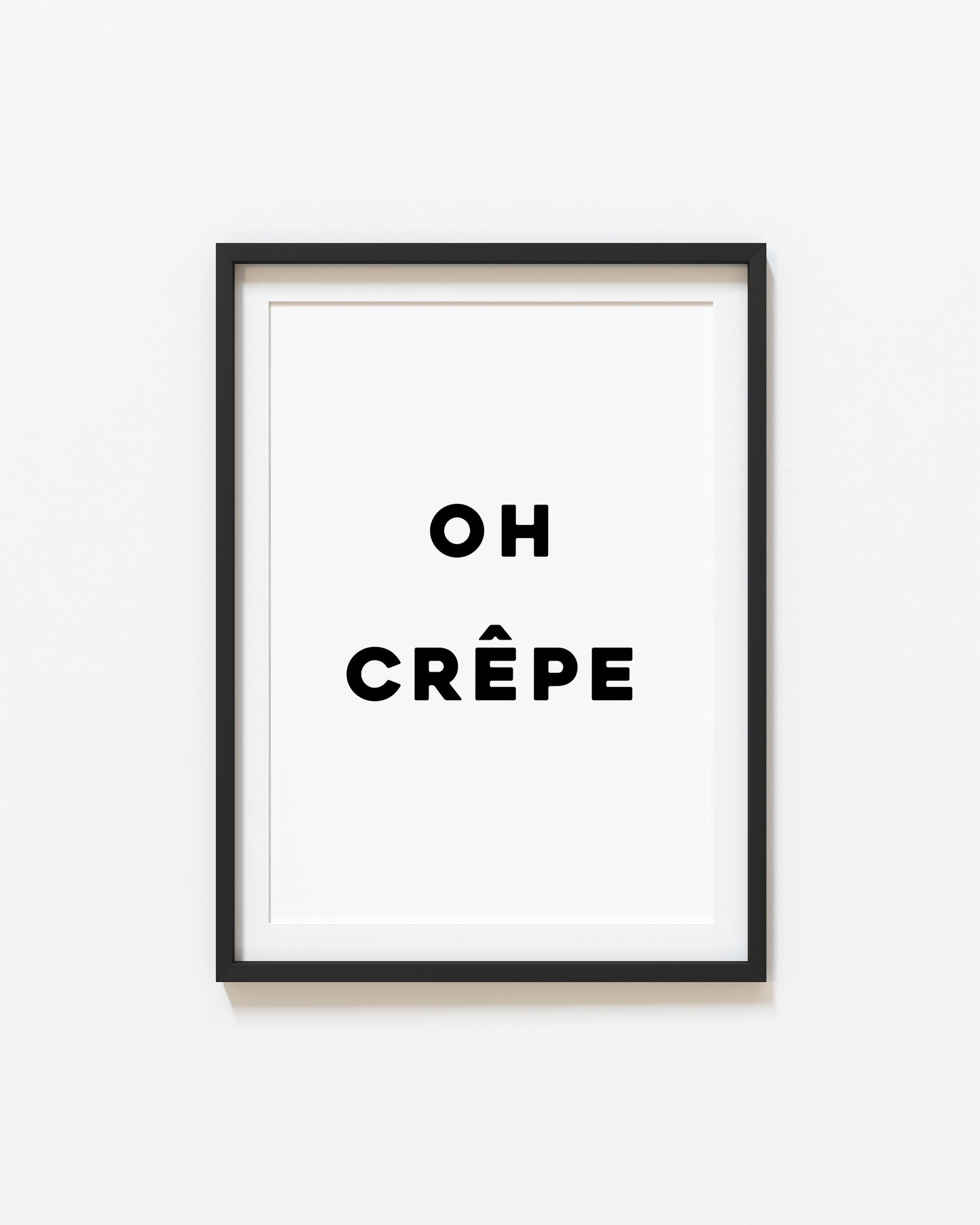 Oh Crepe | Kitchen Print | UNFRAMED