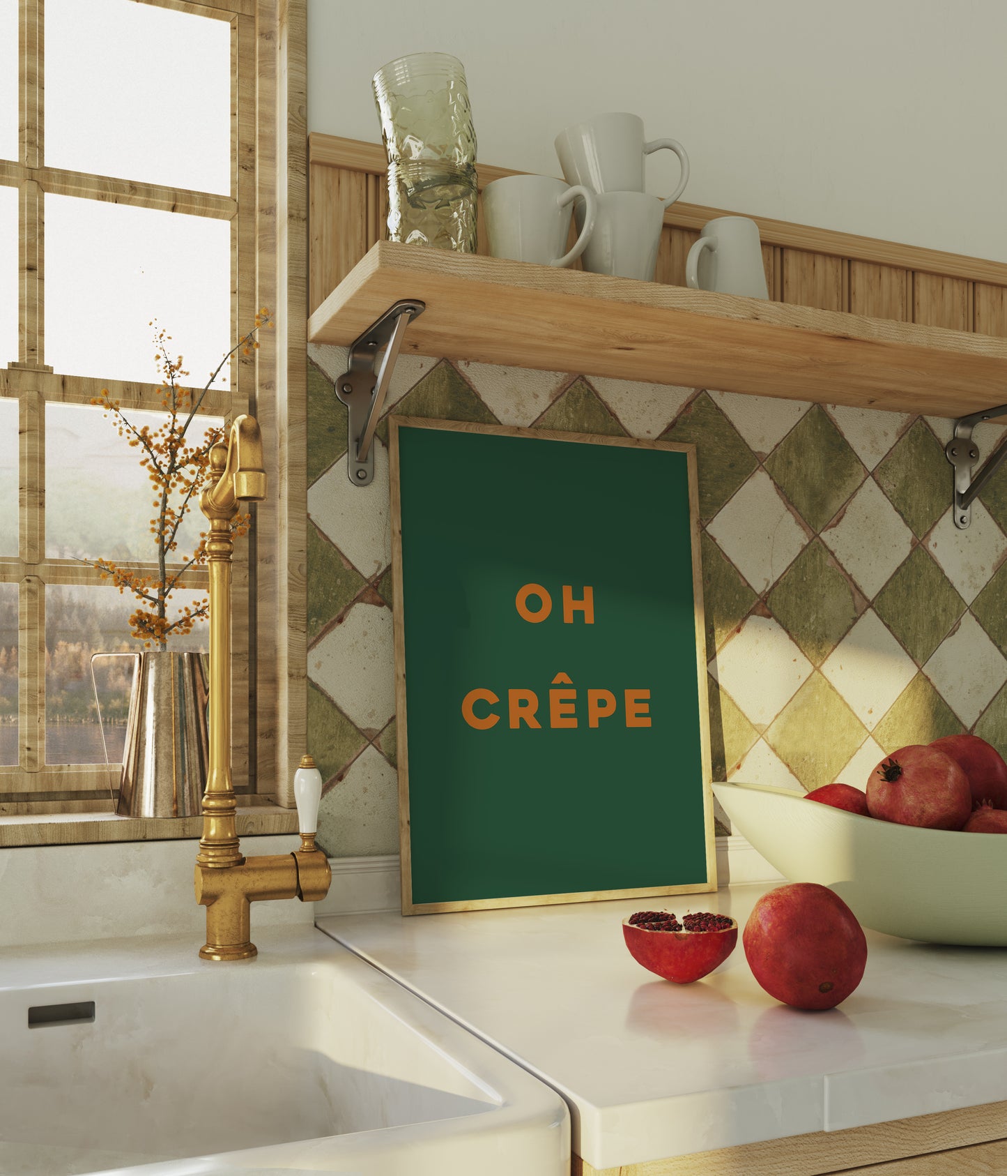 Oh Crepe | Kitchen Print | UNFRAMED