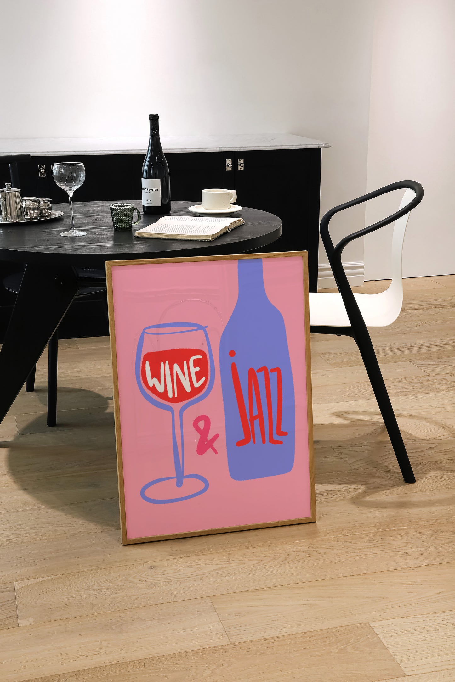 Wine & Jazz | Wine Print | UNFRAMED