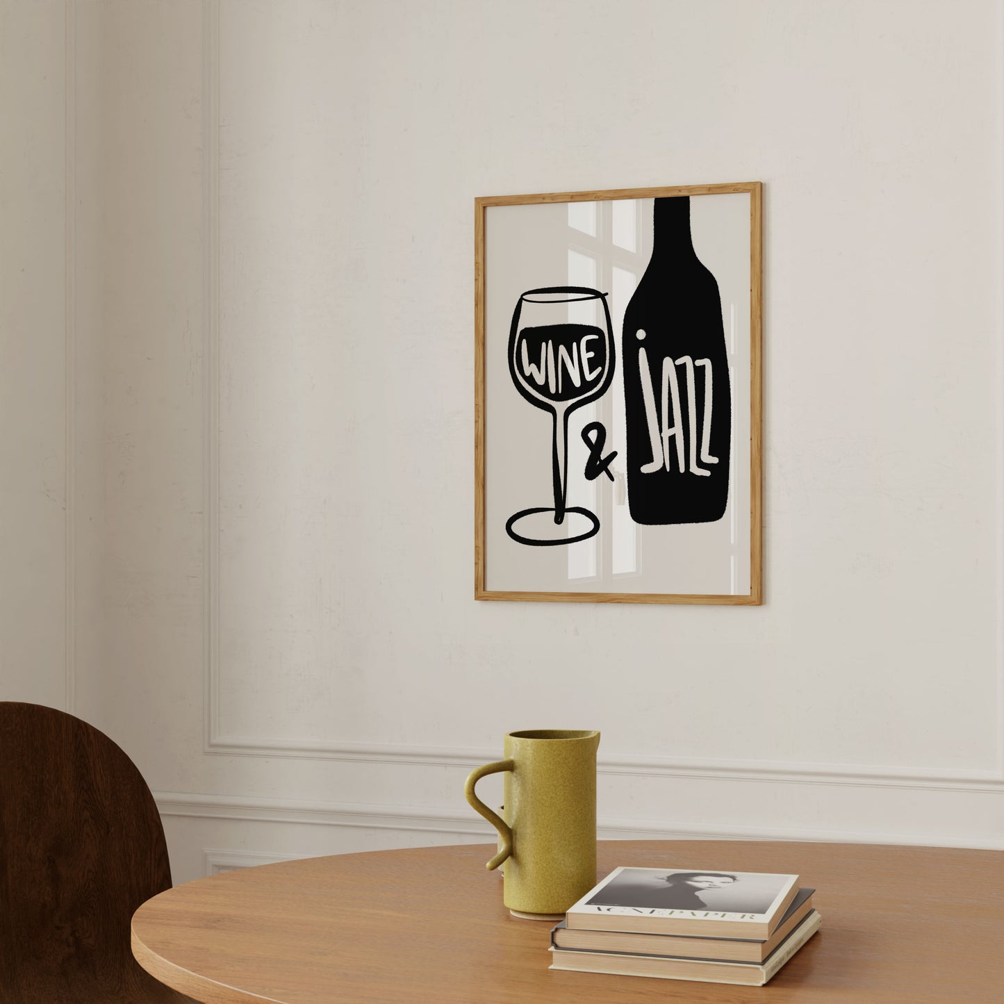 Wine & Jazz | Wine Print | UNFRAMED