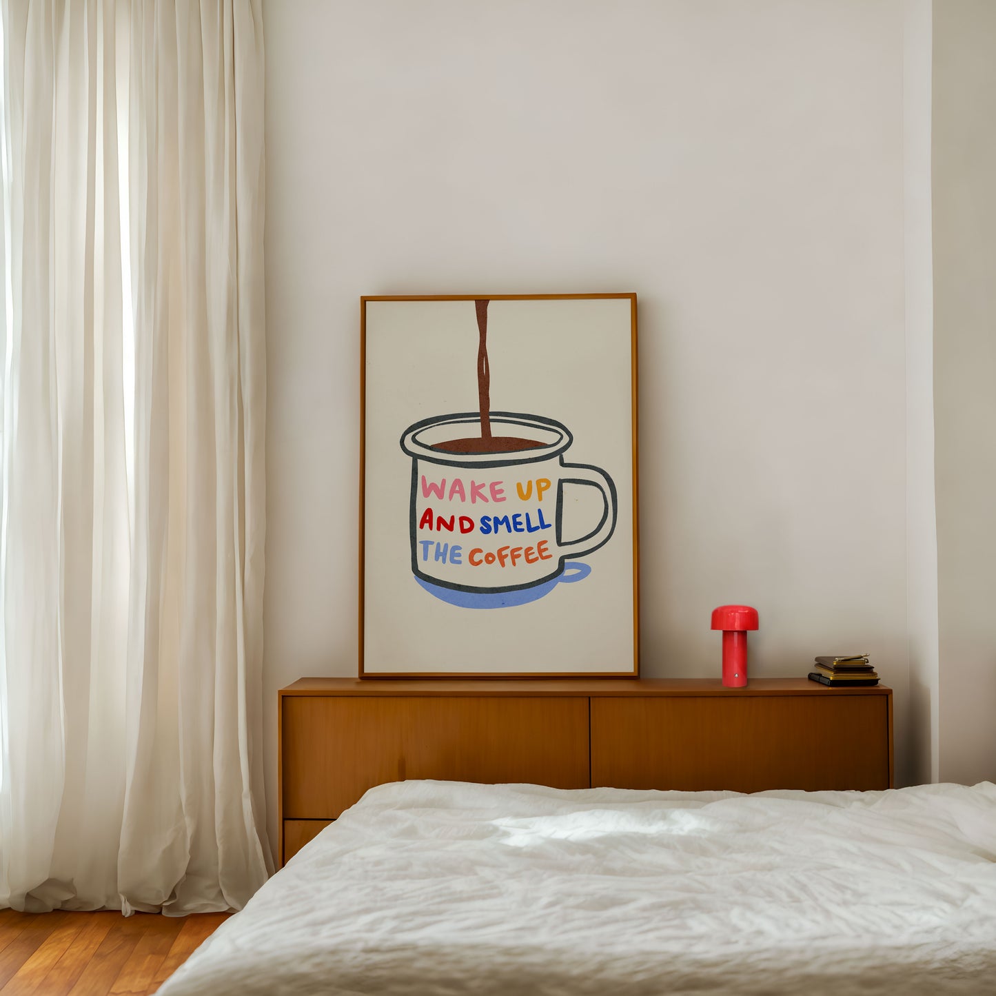 Wake Up And Smell The Coffee | Coffee Print | UNFRAMED