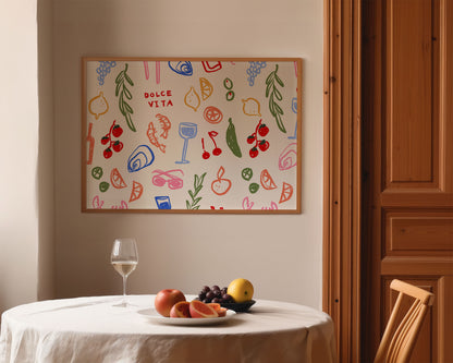 Dolce Vita | Landscape | Italian Poster | UNFRAMED