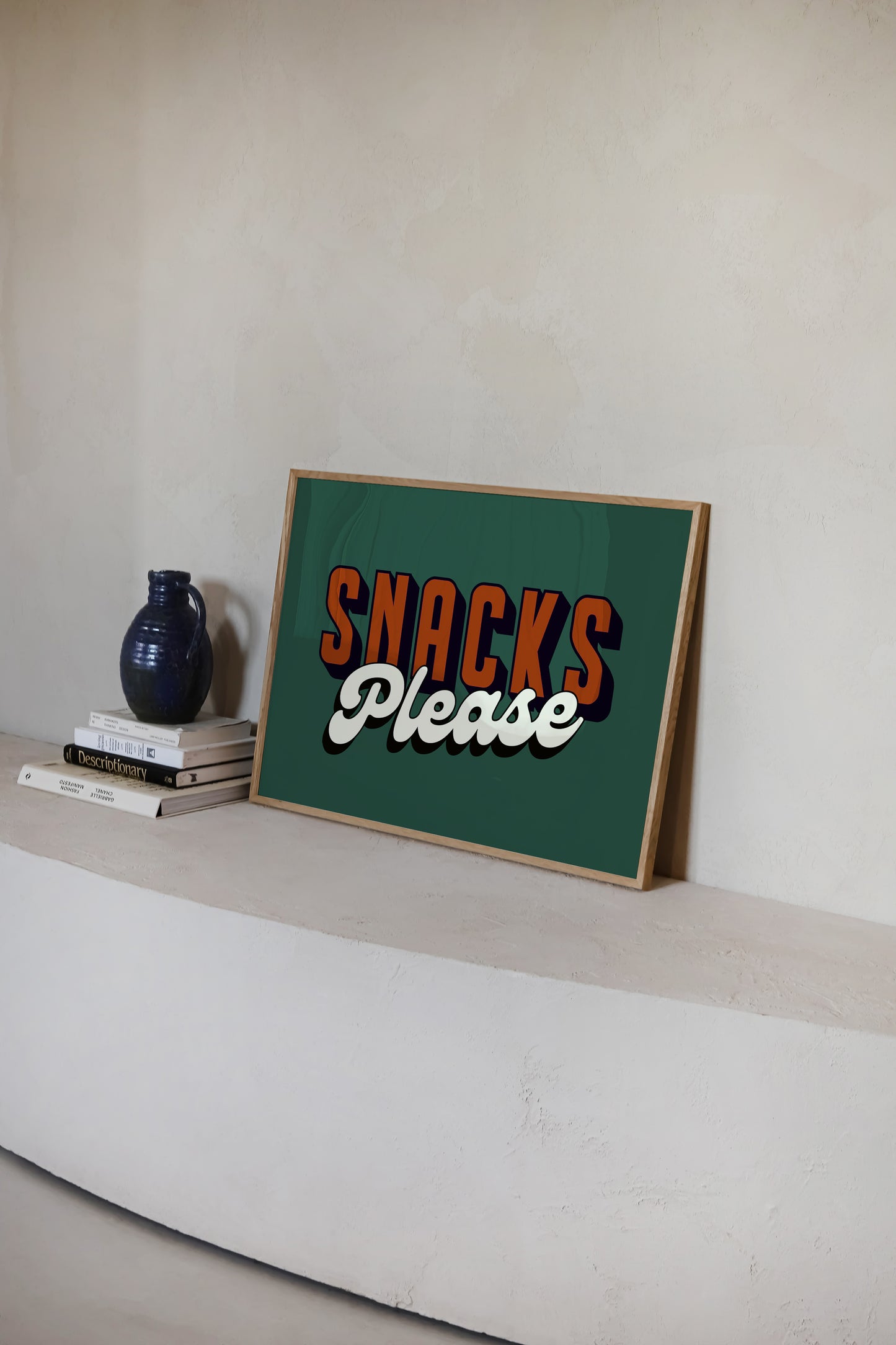 Snacks Please | Quote Print | UNFRAMED