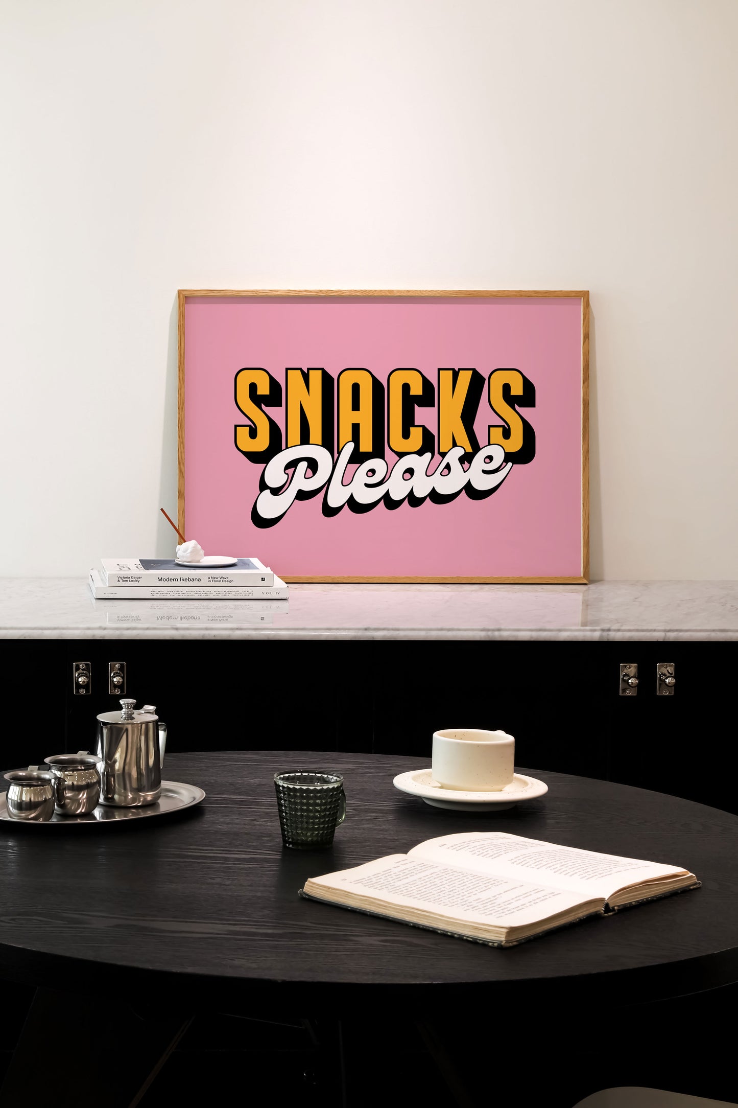 Snacks Please | Quote Print | UNFRAMED