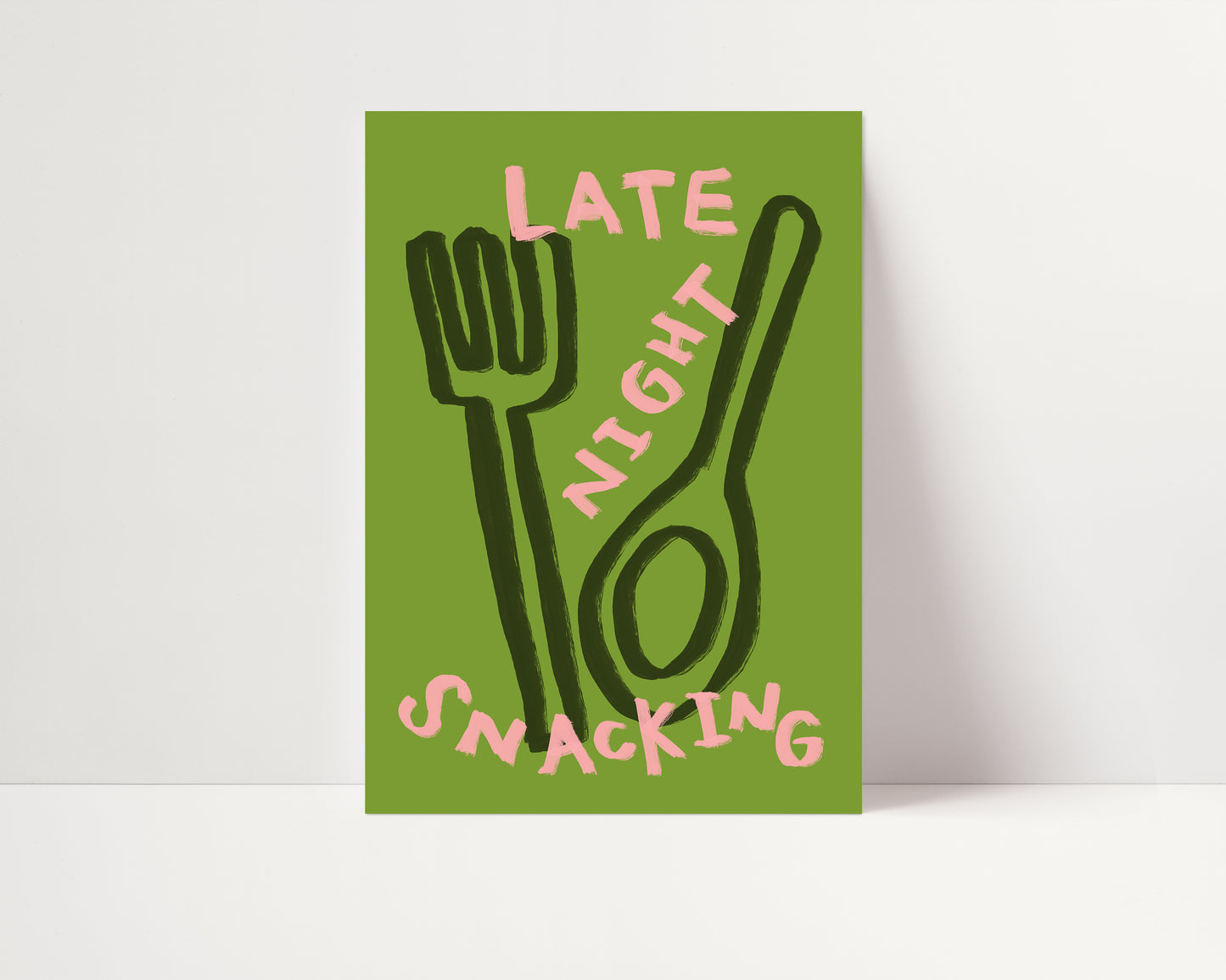 Late Night Snacking | Kitchen Print | UNFRAMED