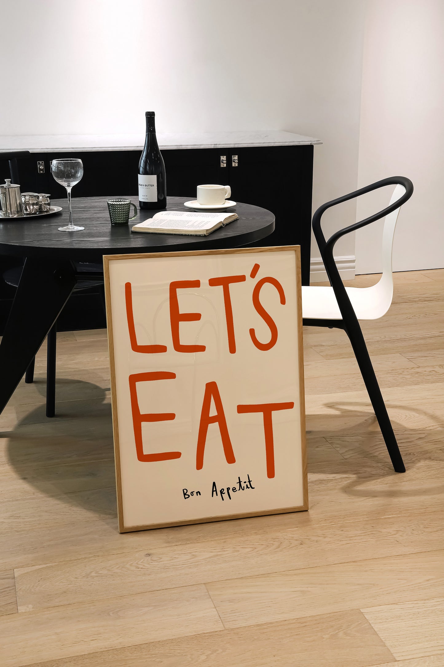 Let's Eat | Kitchen Poster | UNFRAMED