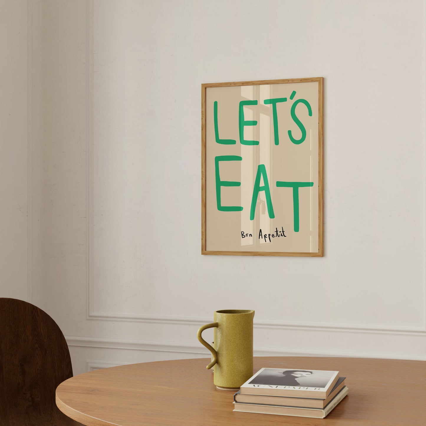 Let's Eat | Kitchen Poster | UNFRAMED