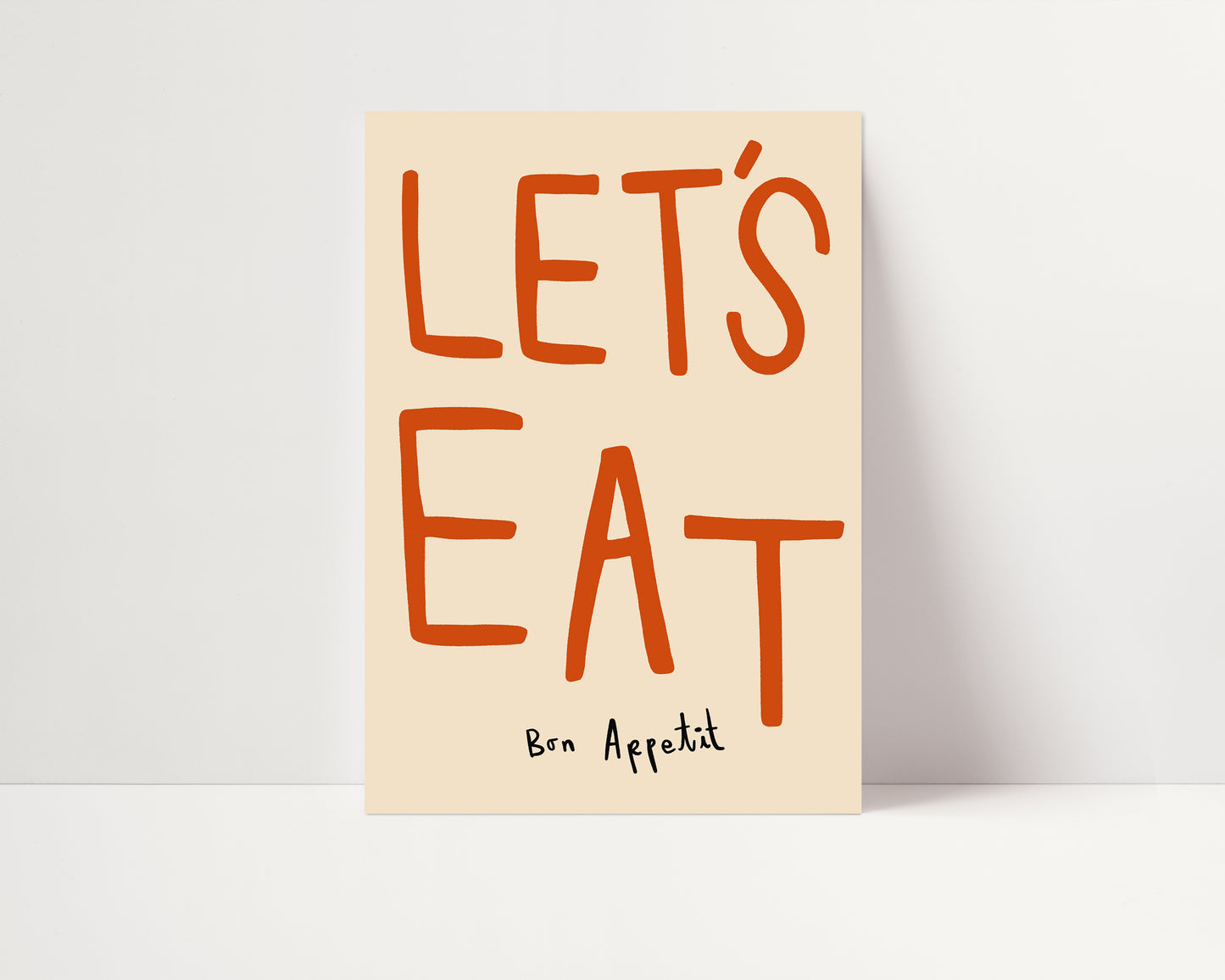 Let's Eat | Kitchen Poster | UNFRAMED