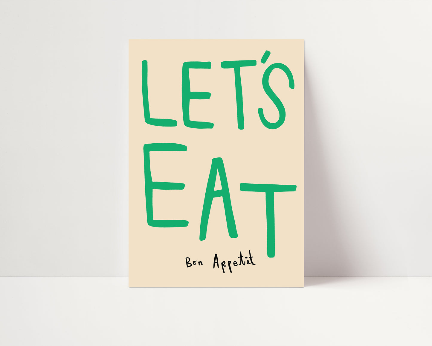 Let's Eat | Kitchen Poster | UNFRAMED