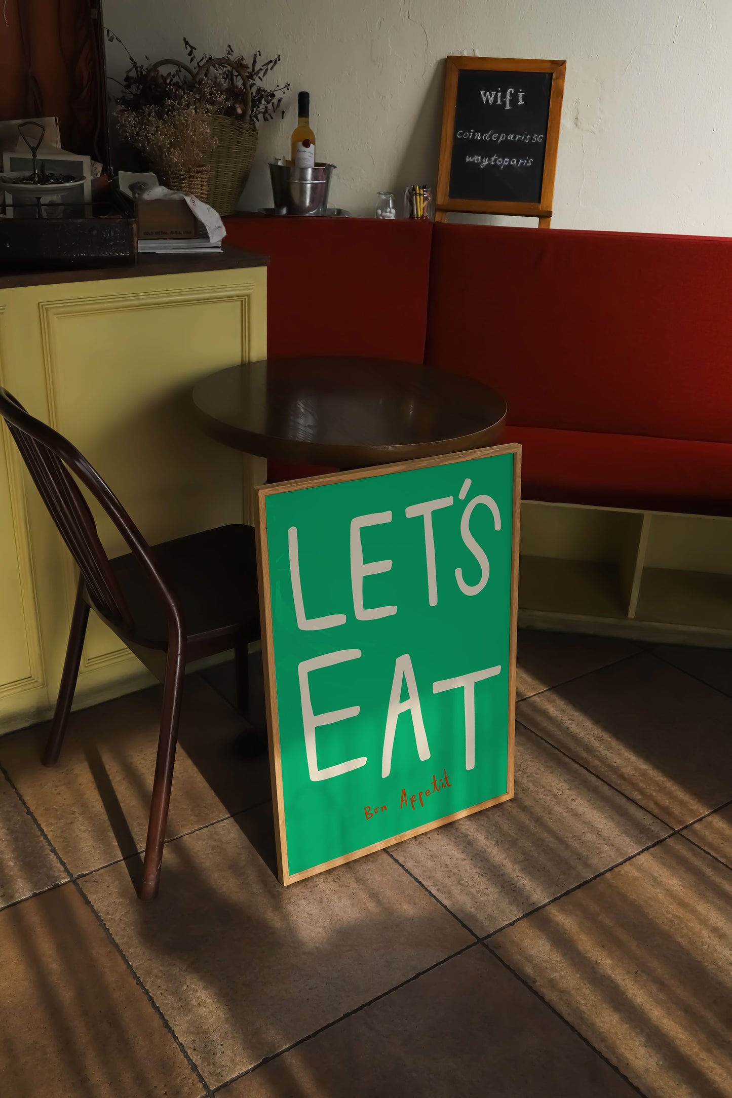 Let's Eat | Kitchen Poster | UNFRAMED