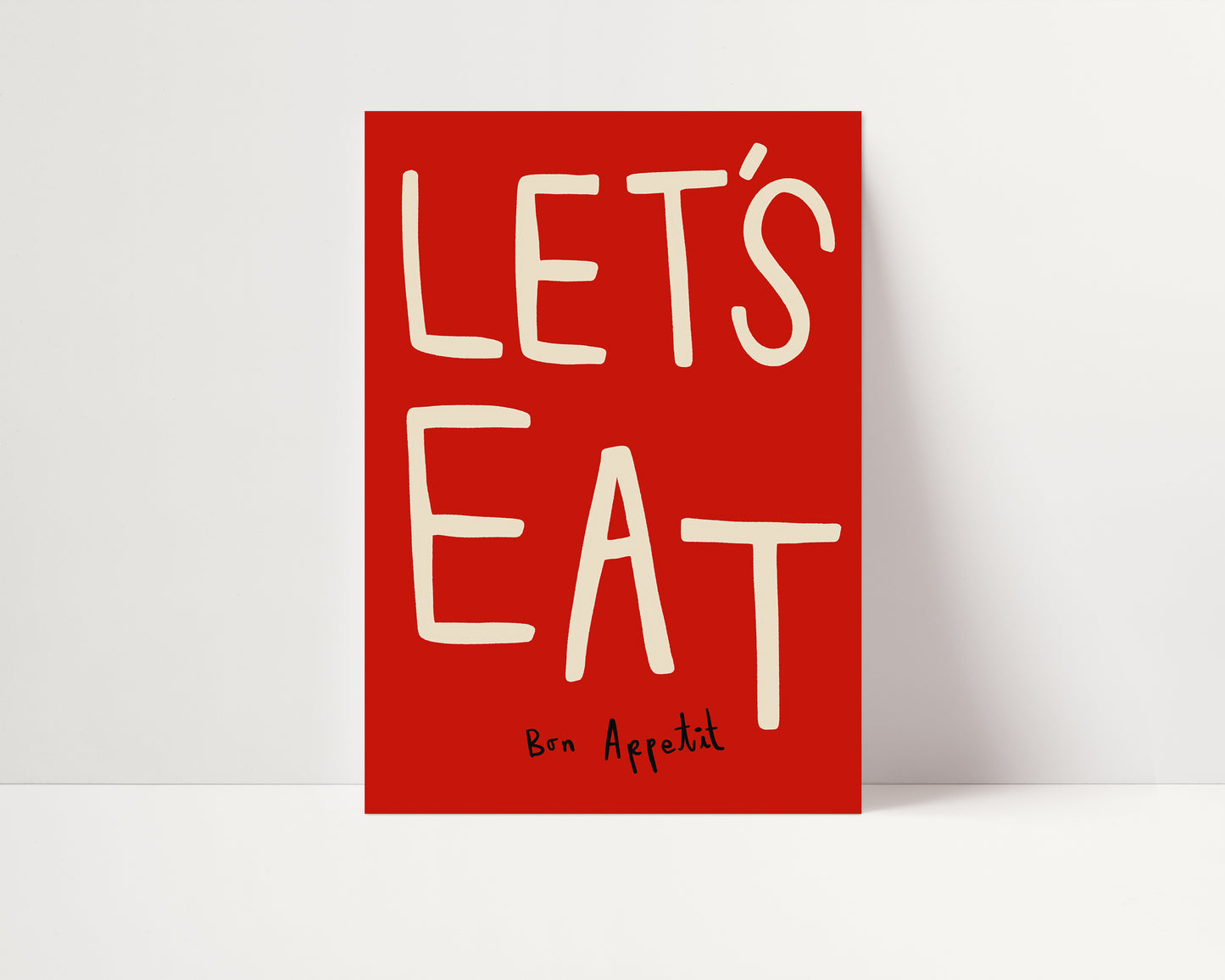 Let's Eat | Kitchen Poster | UNFRAMED