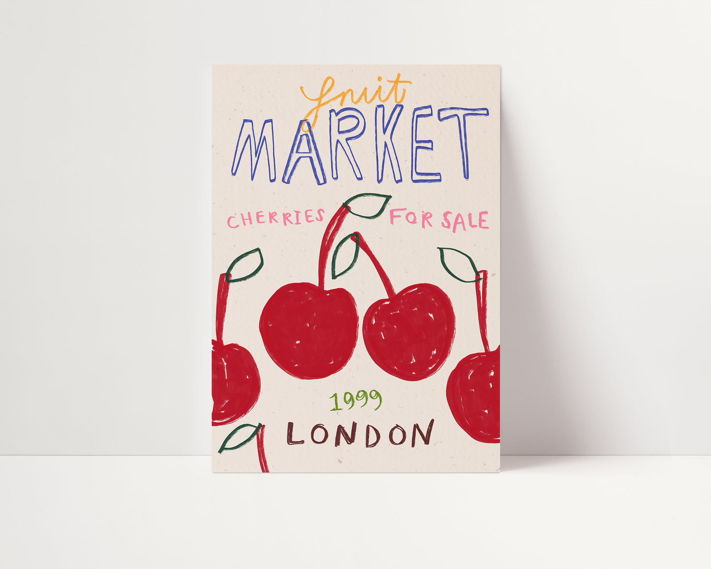 Cherries | London Fruit Market 1999 Print | UNFRAMED